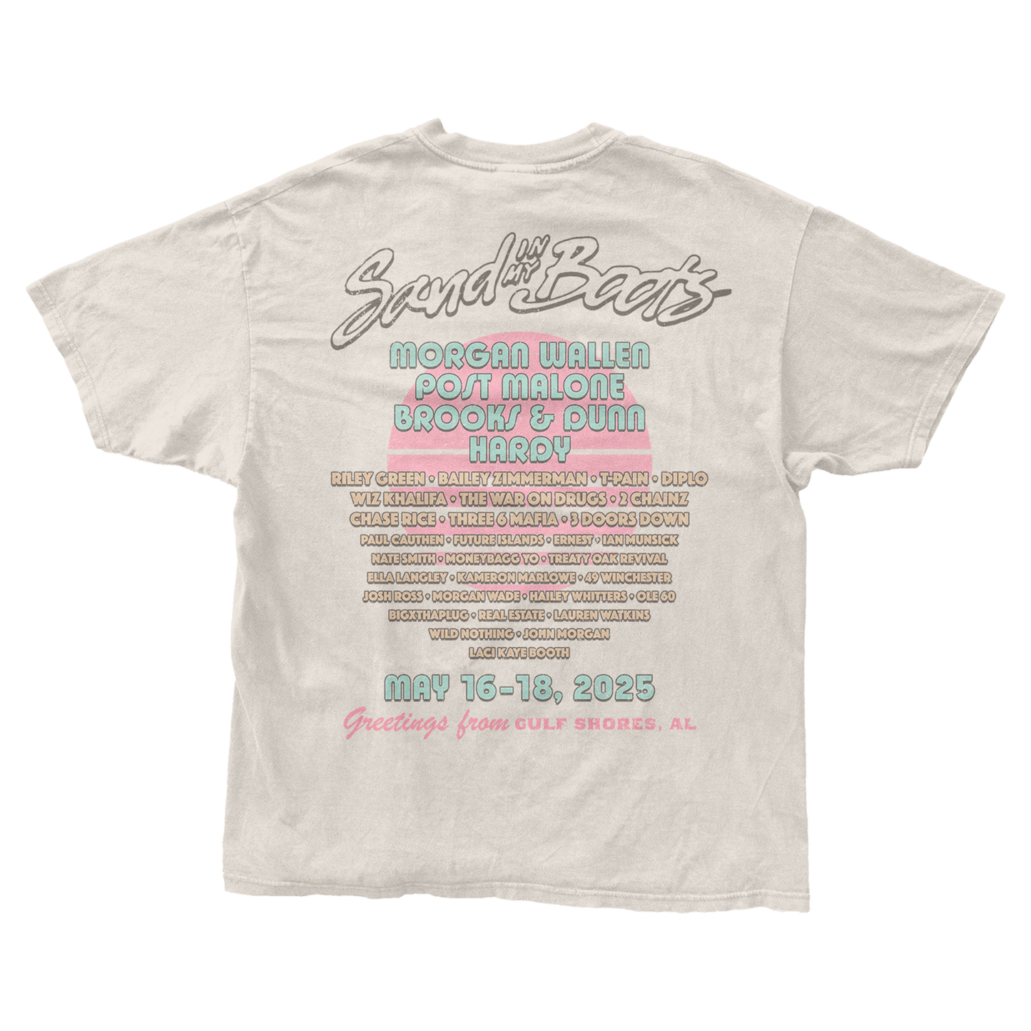Sand In My Boots 2025 Lineup Tee