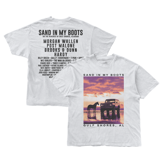 'Bama Sunset Lineup Tee